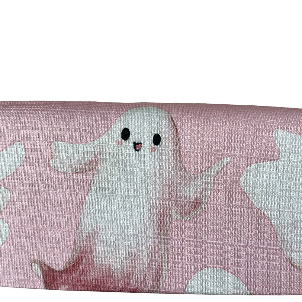 Colordrift Halloween Ghost Tablecloth 60x120 Pastel Pink & White Easy Care NEW - Picture 3 of 15